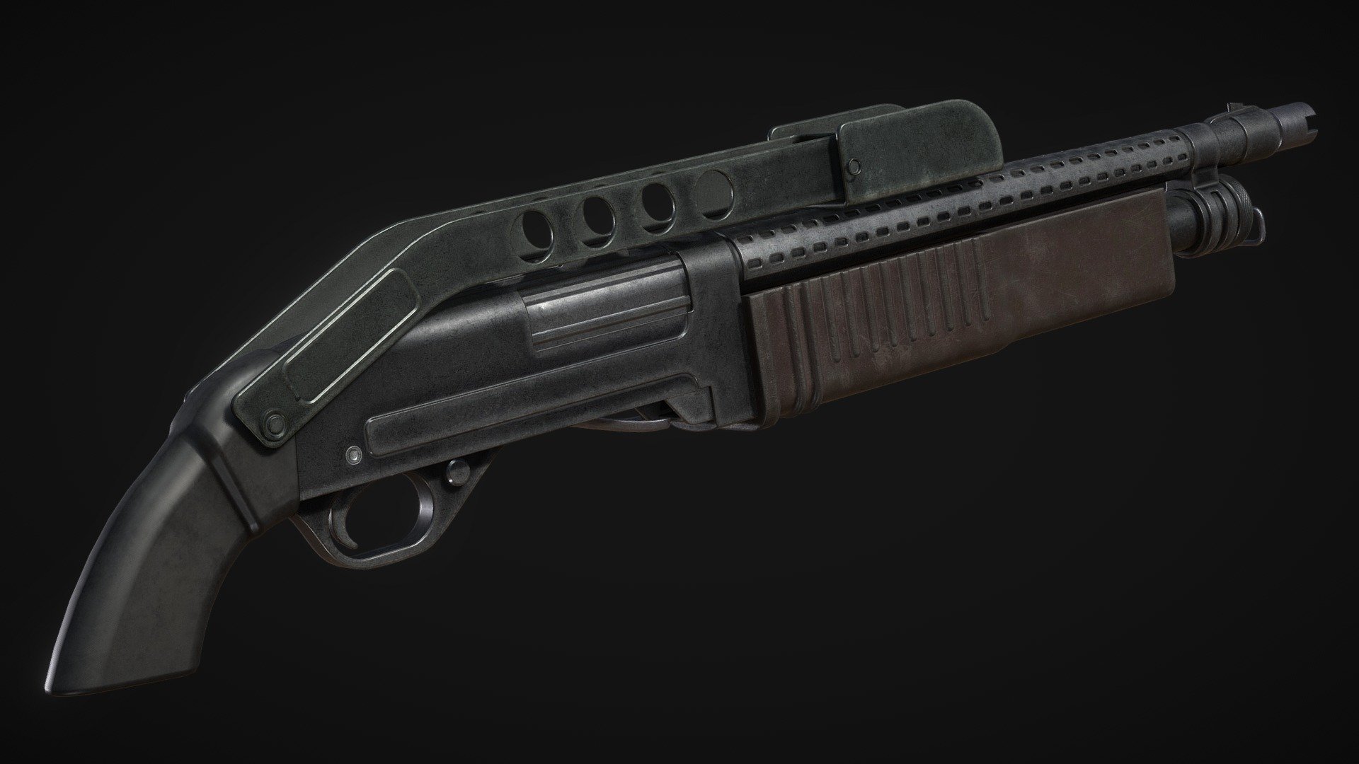 KS-23 Shotgun - 3D model by chanoc [efb744f] - Sketchfab