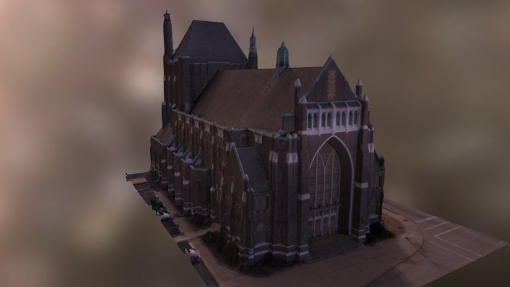 Scottish Rite Cathedral (2...better quality) 3D Model