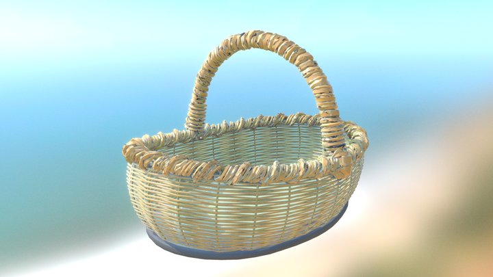 Wicker Basket - daily3d 3D Model