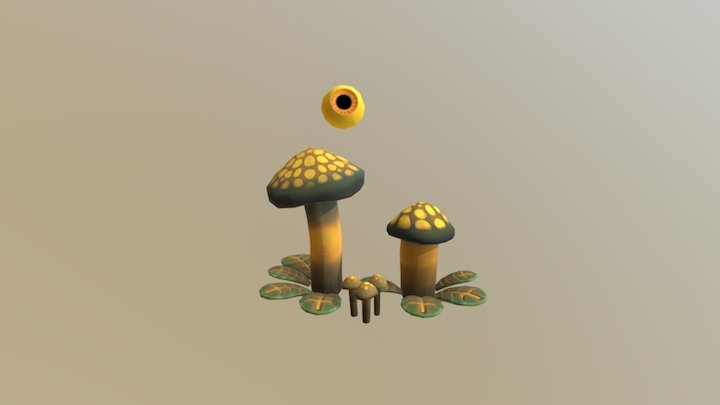 Mushroomanimaited 3D Model