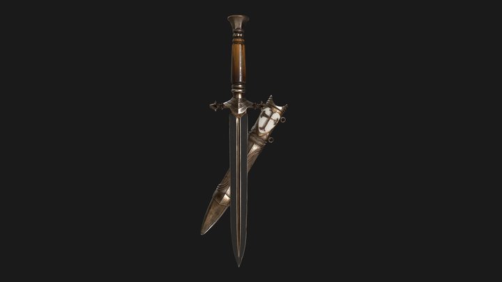 Templar Dagger 3D Model