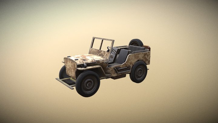 Willy Jeep2 3D Model