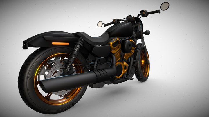 Harley-Davidson Nightster 2022 Motorcycle 3D Model
