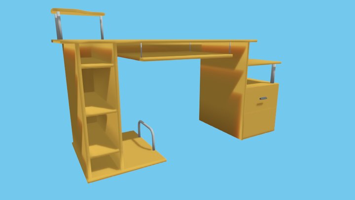 PC Desk 3D Model