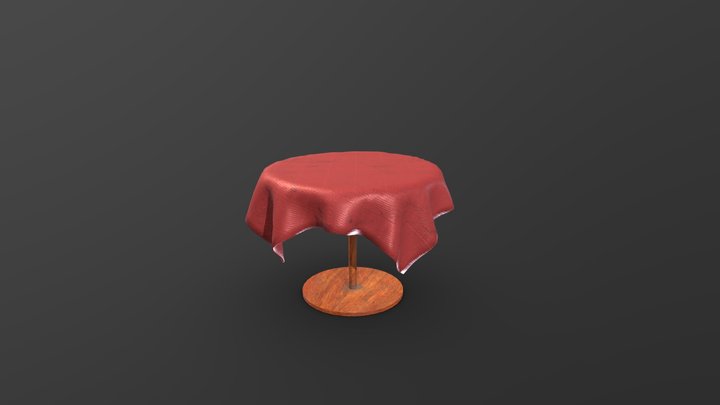 Restaurant Table 3D Model