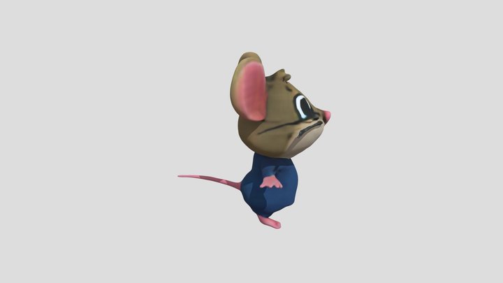 Cartoon pixar style mouse,mickey- mouse 3D Model