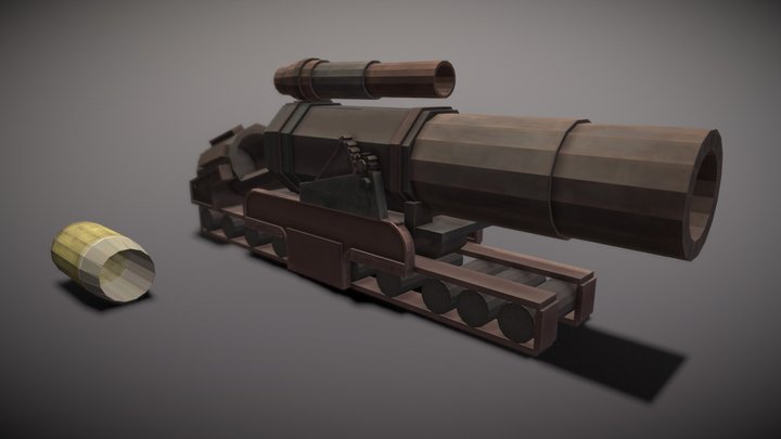 Typhon Heavy Cannon 3D Model