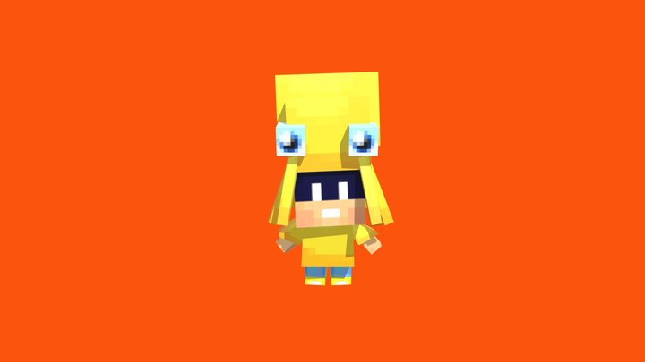 Roblox avatar in minecraft style 3D Model