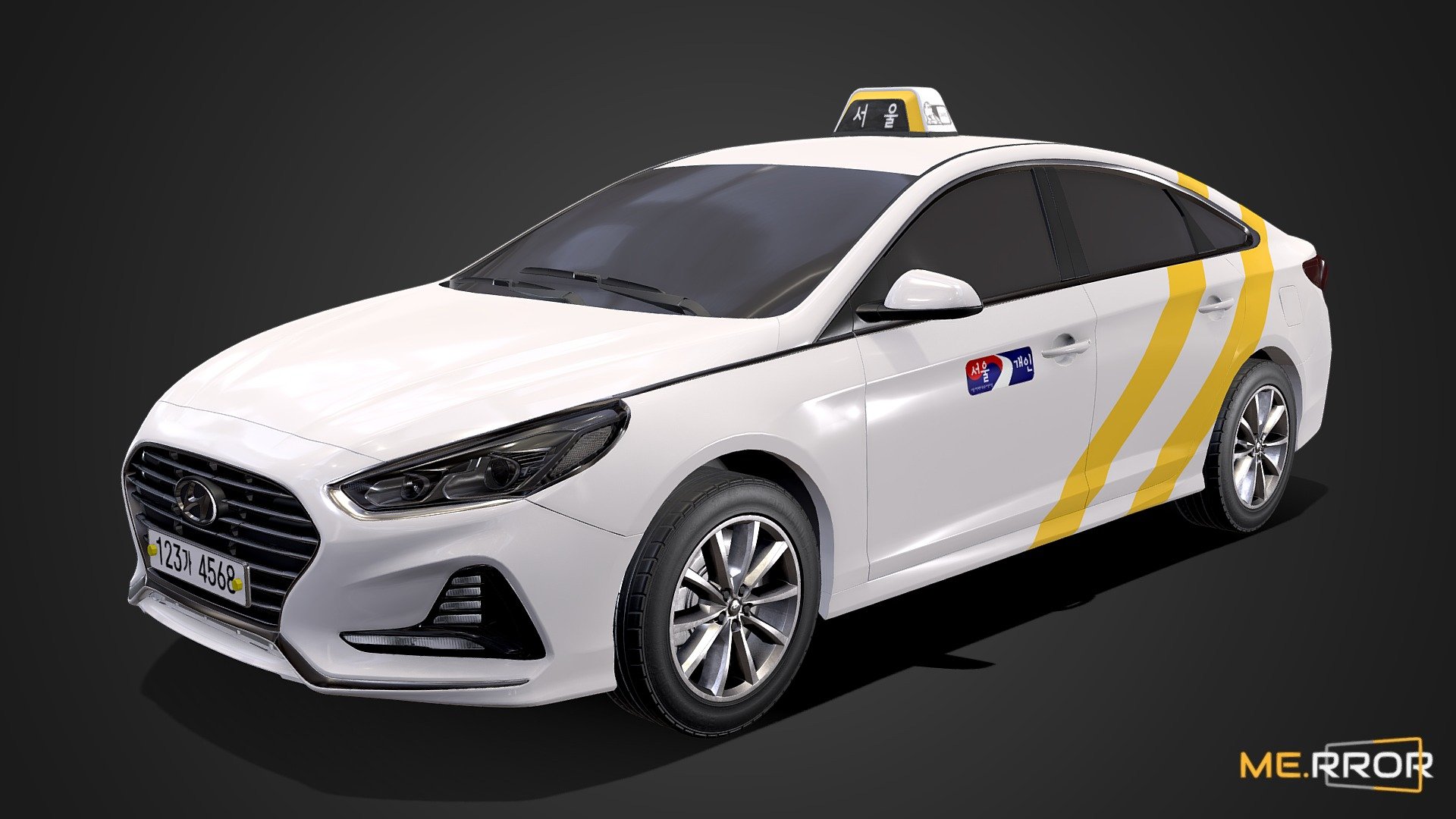 [GameReady] Korean Seoul Taxi 2 Buy Royalty Free 3D model by ME.RROR