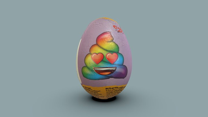 Chocolate Egg - 3D Model by Grishmanovskij Anton