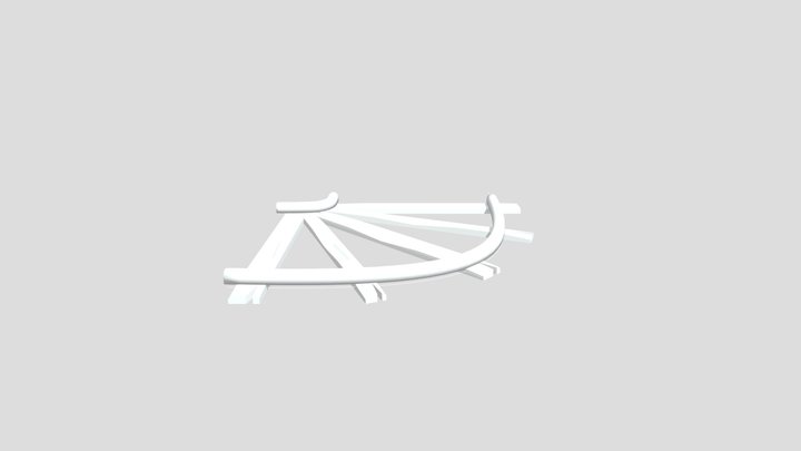 Curved Rail 3D Model