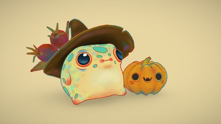 Halloween Frog 3D Model
