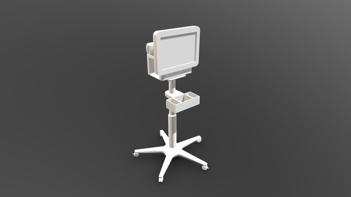 Patient Monitor 3D Model