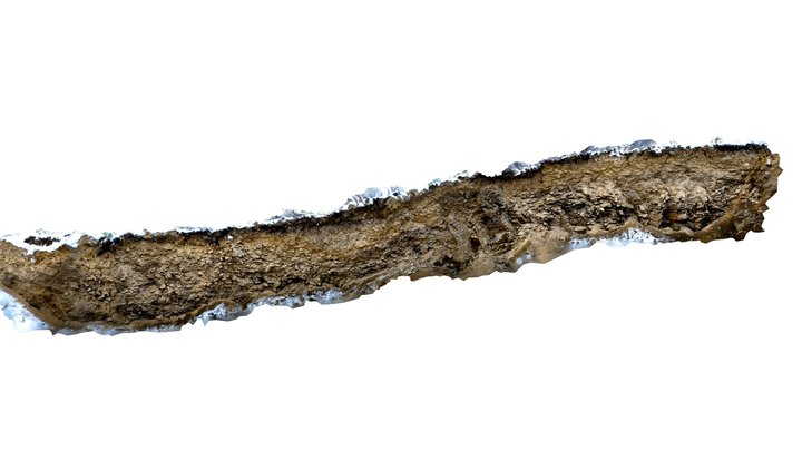 Paleoseismological trench 3D Model