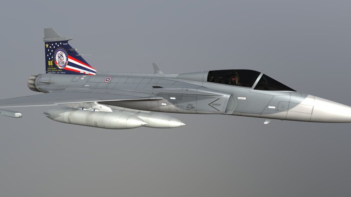 JAS39C | RTAF 88th Anniversary showcase 3D Model