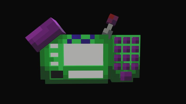 You can think pad Minecraft 3D Model