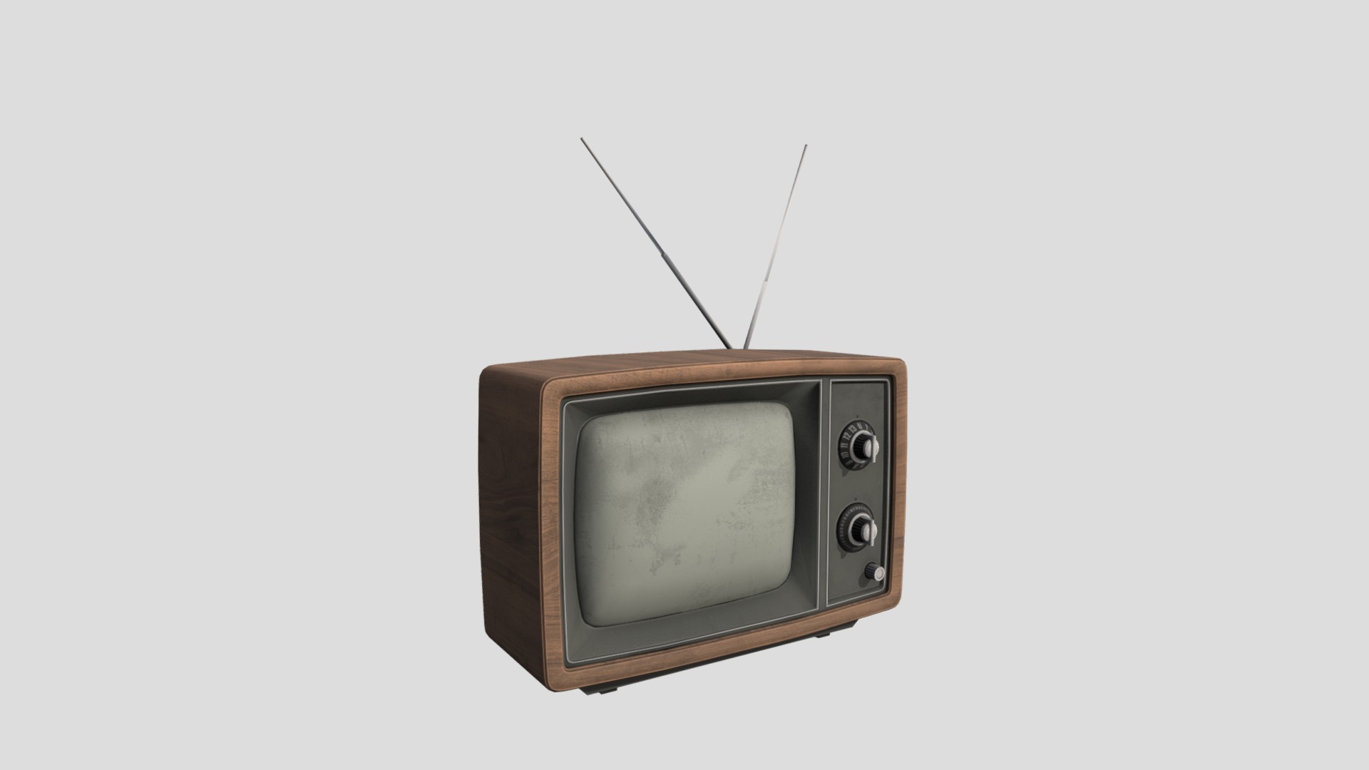3D model TV 01 - This is a 3D model of the TV 01. The 3D model is about a small television with a camera attached.