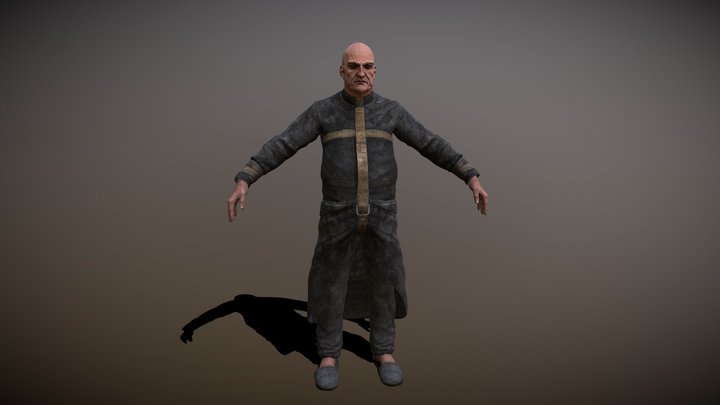 The "Priest" (From Outlast) 3D Model
