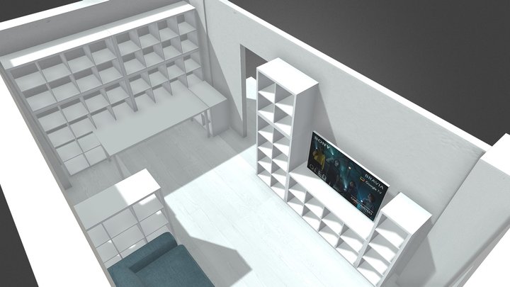 Ap51_Draft amenajare Kallax 3D Model