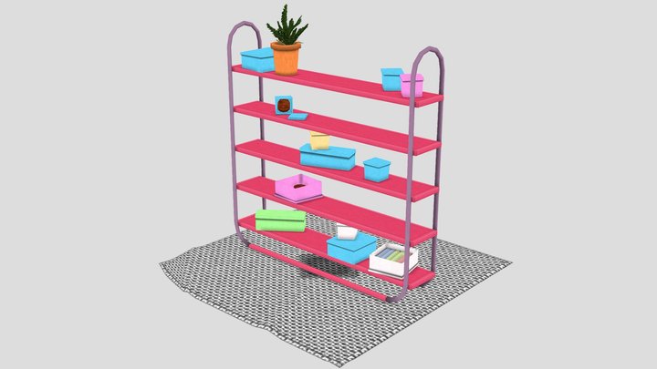 Candy Shelf 3D Model