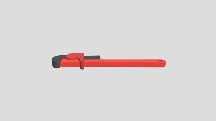 Pipe Wrench 3D Model