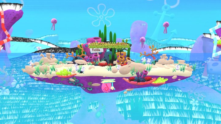 Nickelodeon All-Star Brawl - Jellyfish Fields – Modelo 3D gratuito STL