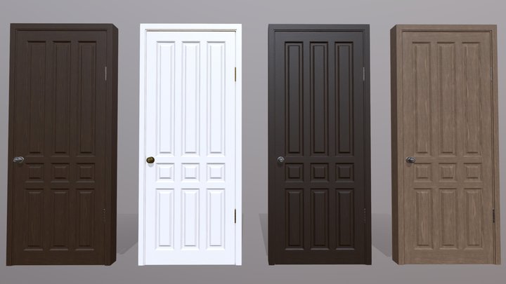 Wooden doors 3D Model