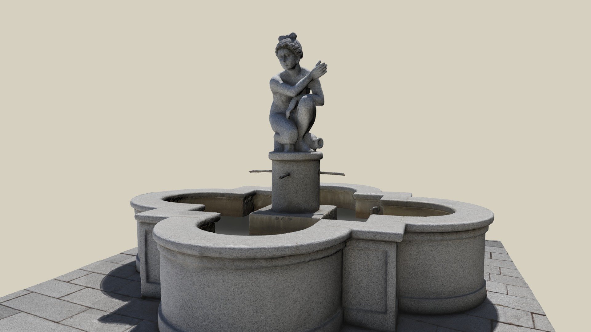 Nymphenbrunnen — Sketchfab embed 3D viewer