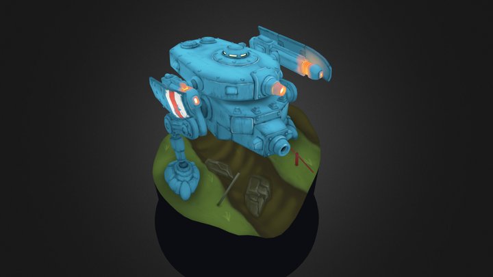 Armored Assault Walker Kv3 3D Model