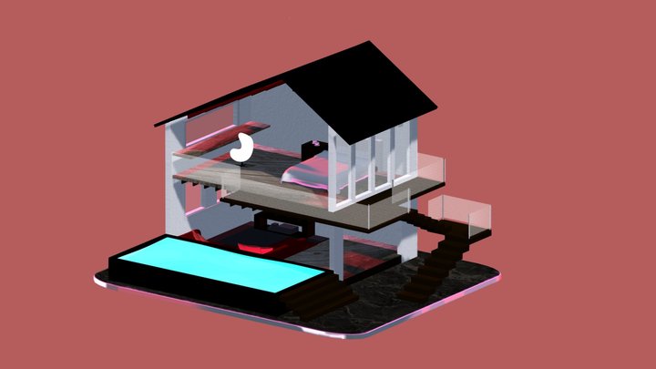 Modern House by Stephannie 3D Model