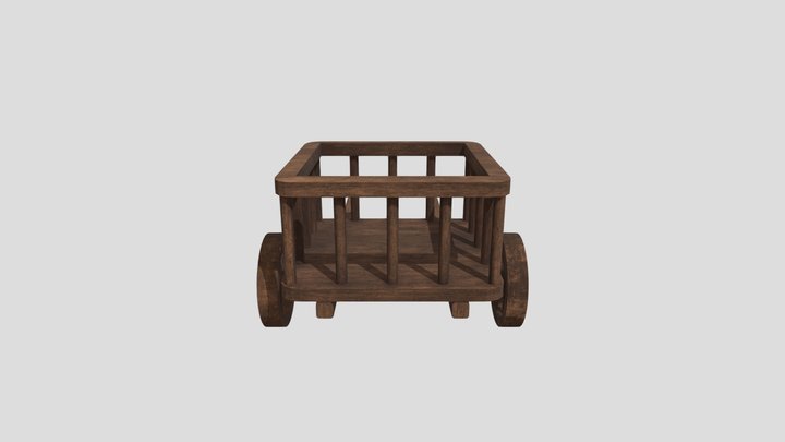 Medieval Cart 3D Model