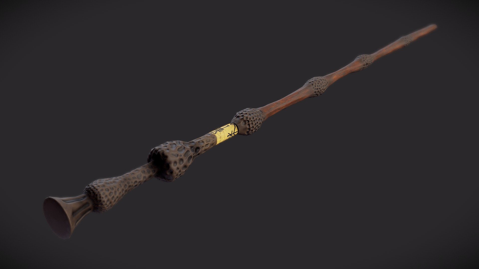 The Elder Wand - Download Free 3D model by James Allison (@JamesA ...