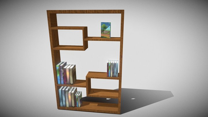 Nice Bookshelf 3D Model
