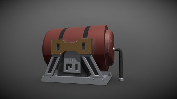 H2 tank 3D Model