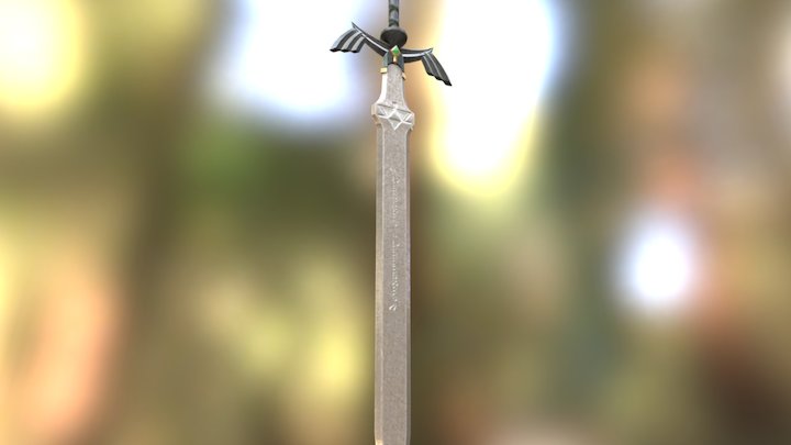 Link's Master Sword Low poly 3D Model