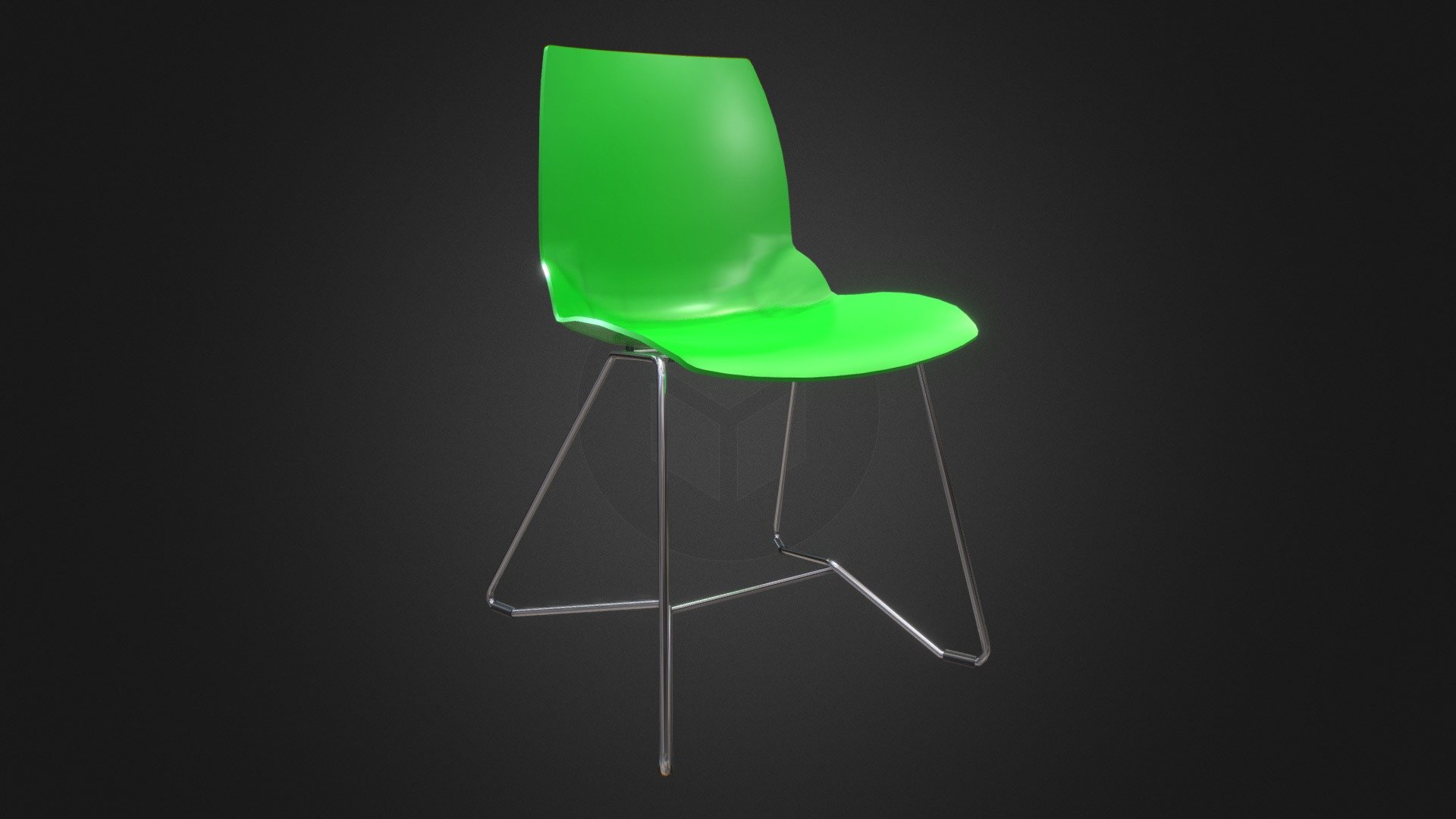 Kaleidos low poly chair