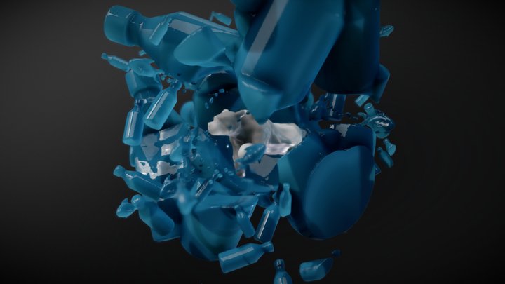 Polar Bear in Plastic Iceberg – Free 3D Model STL
