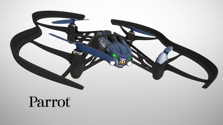Parrot maclane airborne nigh drone 3D Model