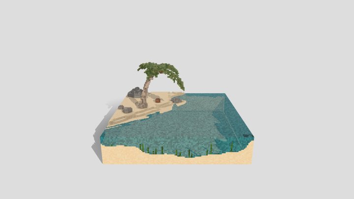 Voxel_Beach 3D Model