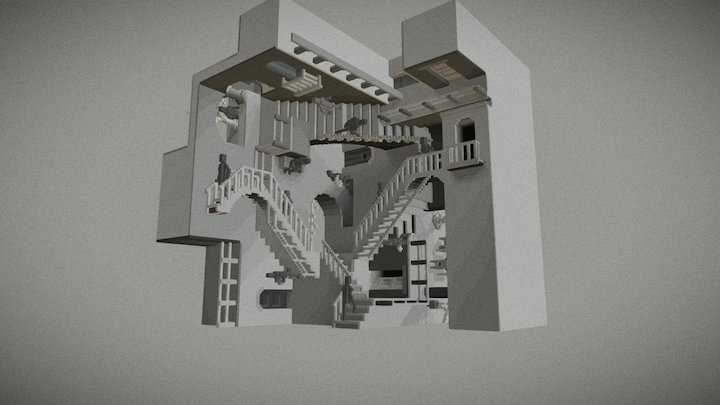 Escher Stairs 3D Model