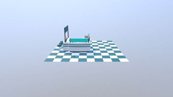 Ice Cream Stand 3D Model