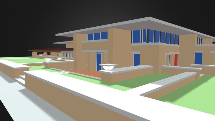 frank lloyd wright martin house 3D Model