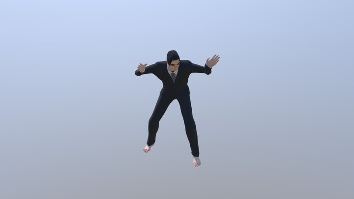 Zombie Agonizing 3D Model