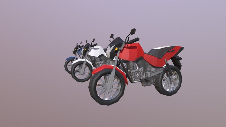 Motos inspiradas em CG da Honda 3D Model