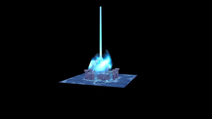 Winter Castle 3D Model