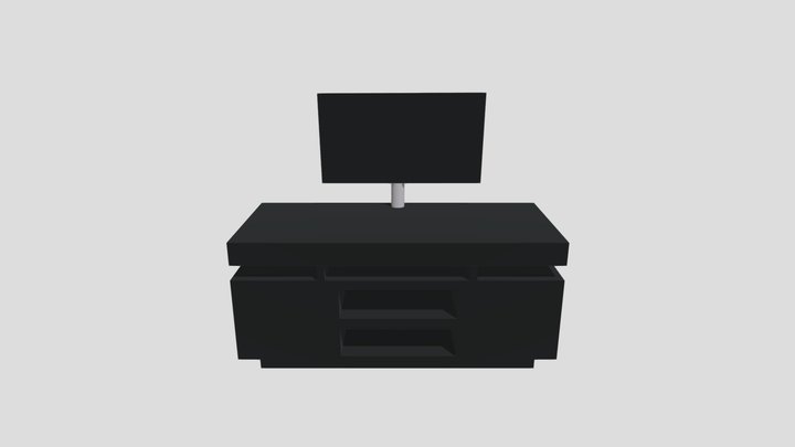 Basic Low Poly Shelf and TV Combo! – Modèle 3D gratuit STL