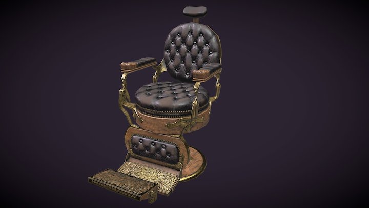 Barber_Chair 3D Model