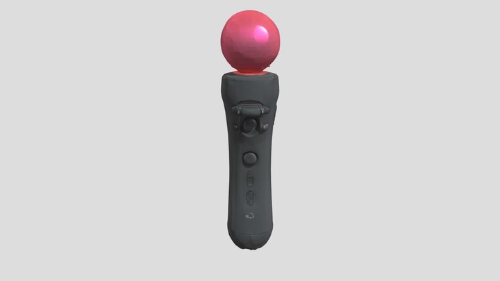 PSVR Controller (Red) 3D Model