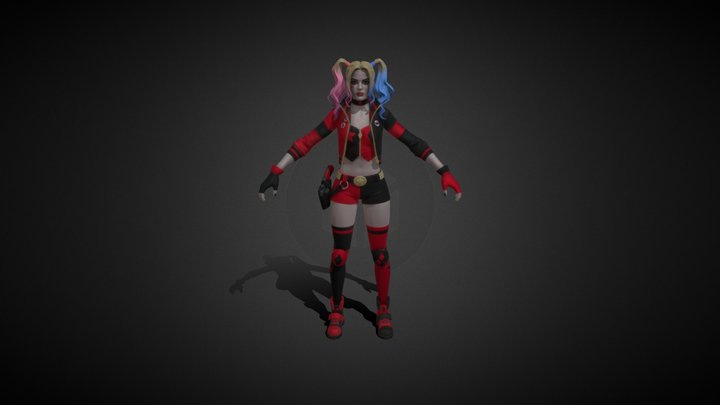 Rebirth Harley Quinn - Fortnite 3D Model