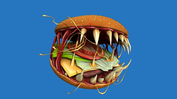 CARNAGE hamburger 3D Model